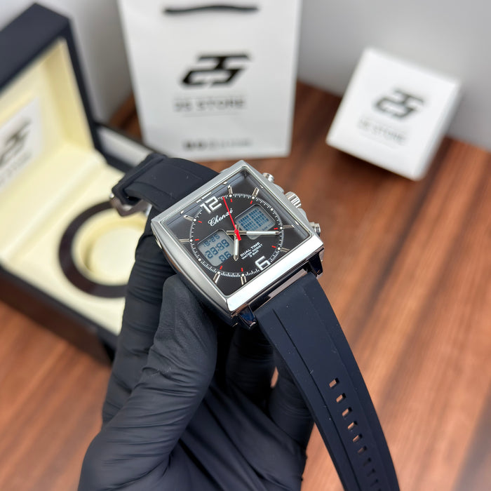 Chenxi Dual time square dial