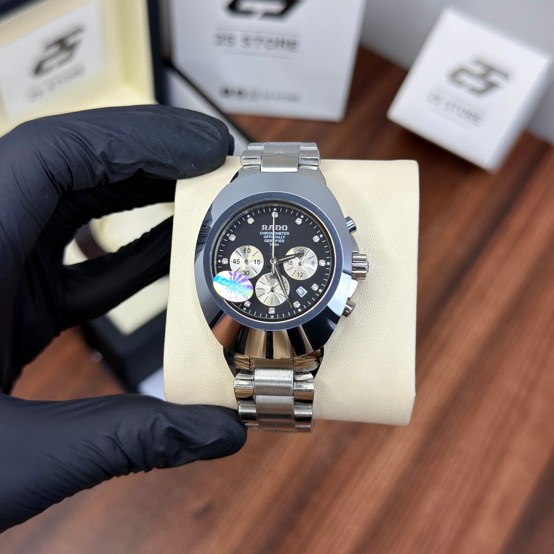 Rado silver chronograph Master