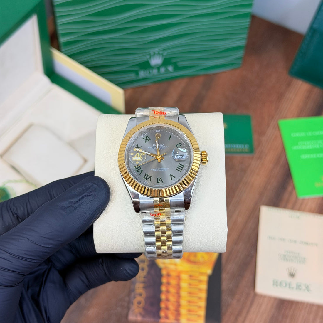 Rolex Date-just Wimbledon Master