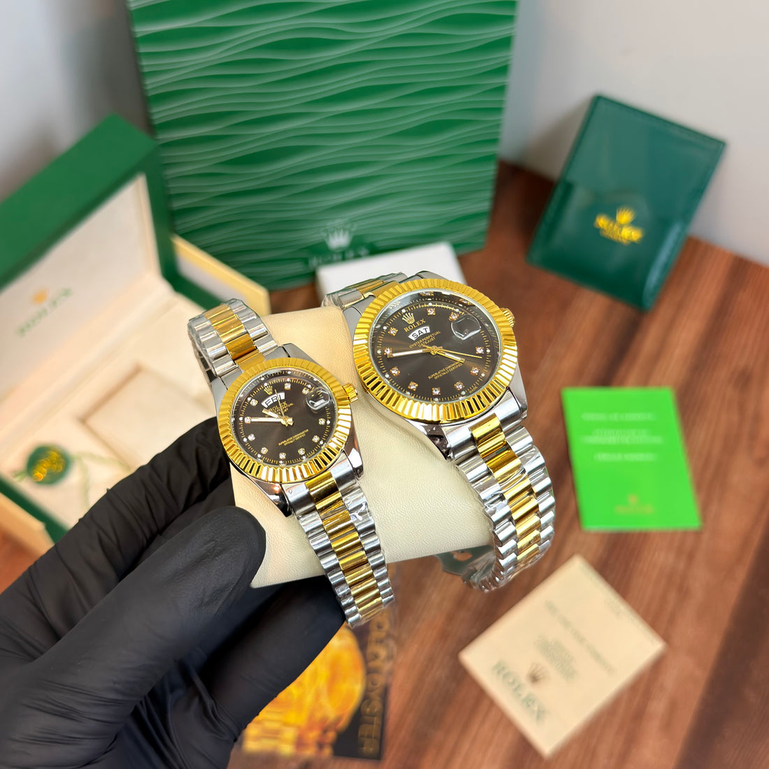 Rolex Day-date couple pair watch