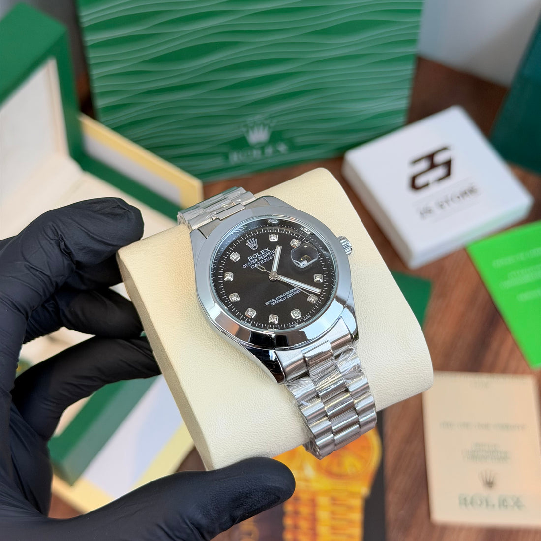 Rolex Date-just Semi Auto Silver