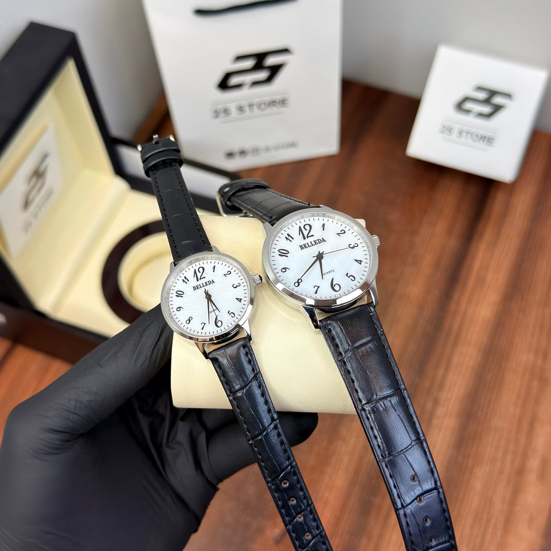 Baleda Strap couple Pair Watch
