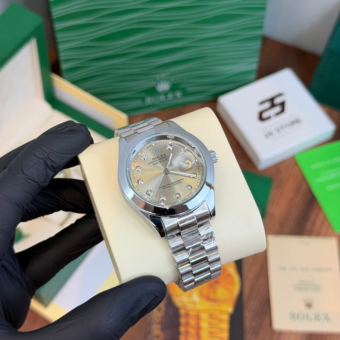 Rolex Date-just Semi Auto Silver
