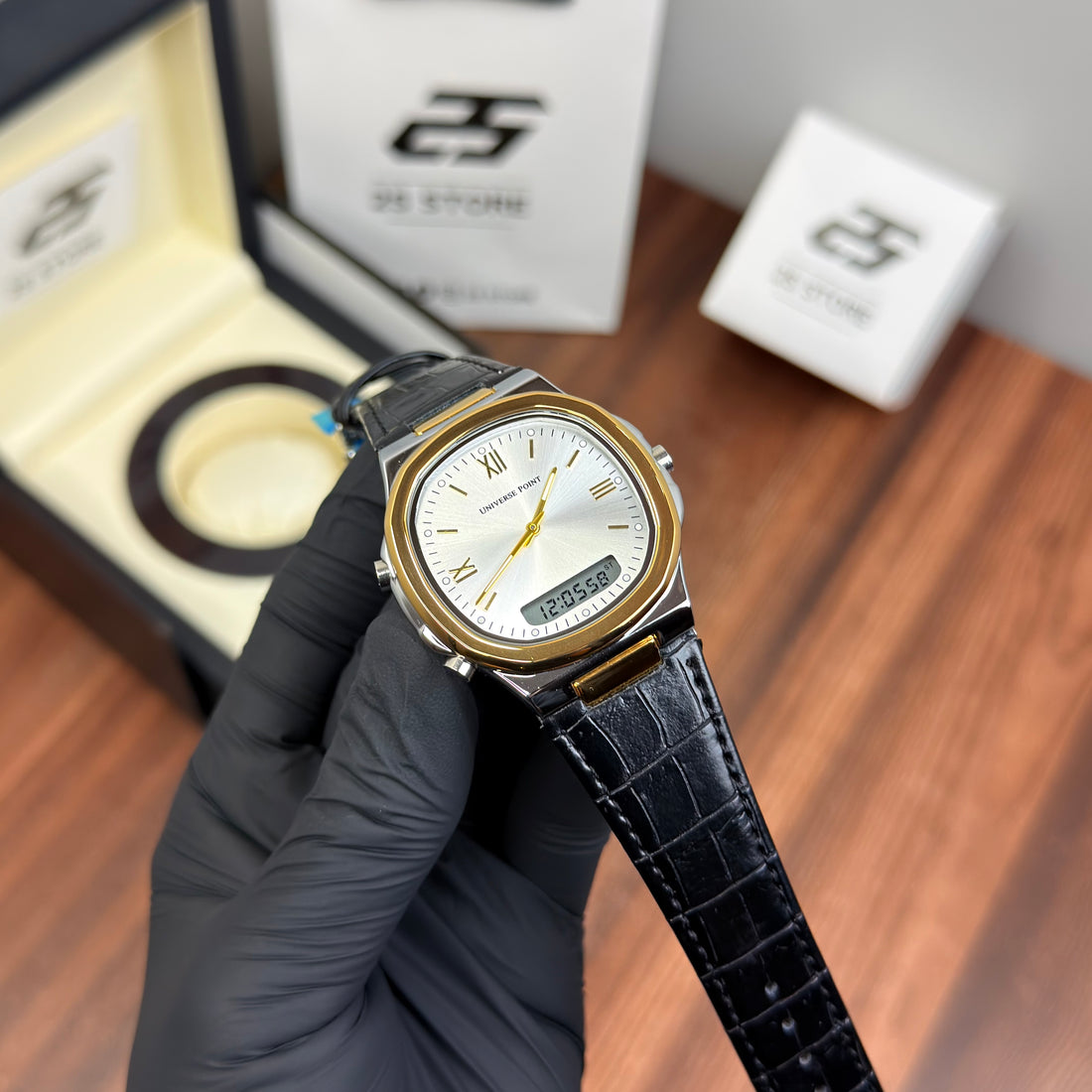Universe point dual time square dial